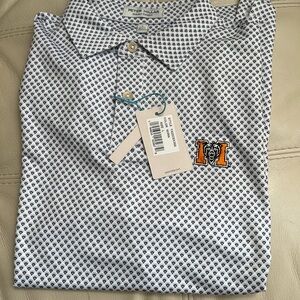 Peter Millar Blue Polo Shirt Classic Style